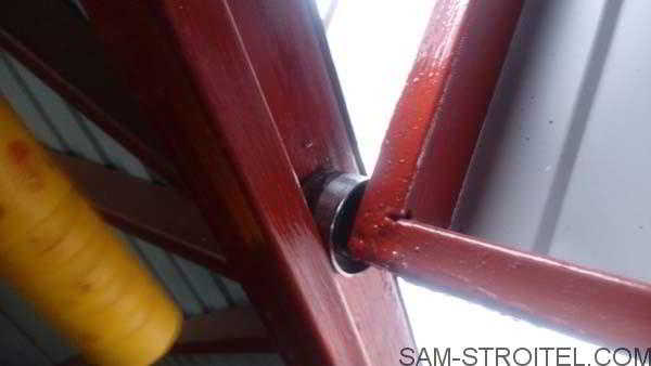 Складные ворота своими руками