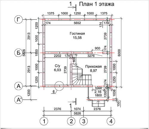 Проект дома из СИП панелей Проект дома из СИП панелей