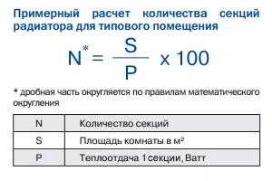 Расчет радиаторов отопления по площади и объему помещения Расчет радиаторов отопления по площади и объему помещения