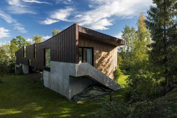 Семейный дом с оригинальным дизайном от Lie Oyen arkitekter, Норвегия Семейный дом с оригинальным дизайном от Lie Oyen arkitekter, Норвегия