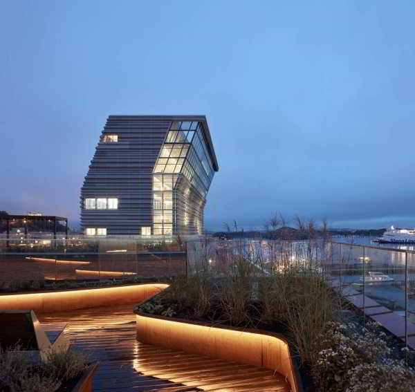 Современный жилой комплекс Munch Brygge в Осло, Норвегия