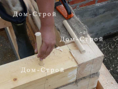 Сопряжение деревянных элементов в брусовом доме Сопряжение деревянных элементов в брусовом доме