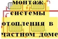 Монтаж системы отопления в частном доме своими руками