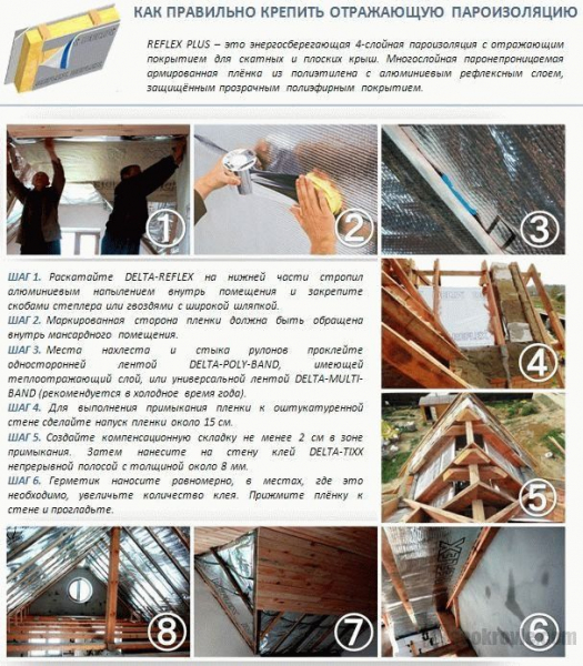 Какой стороной стелить пароизоляцию на потолок
Какой стороной стелить пароизоляцию на потолок